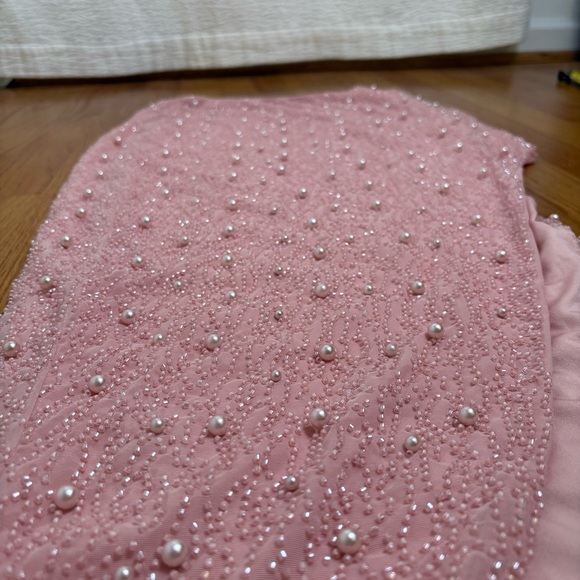 OH POLLY La Desirade Bordeaux Maxi Skirt in Rose prom formal special occasion 6 - Picture 9 of 17